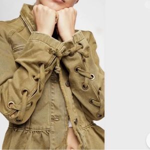 *NWT* Free People Willow Cotton Denim Jacket, XS
